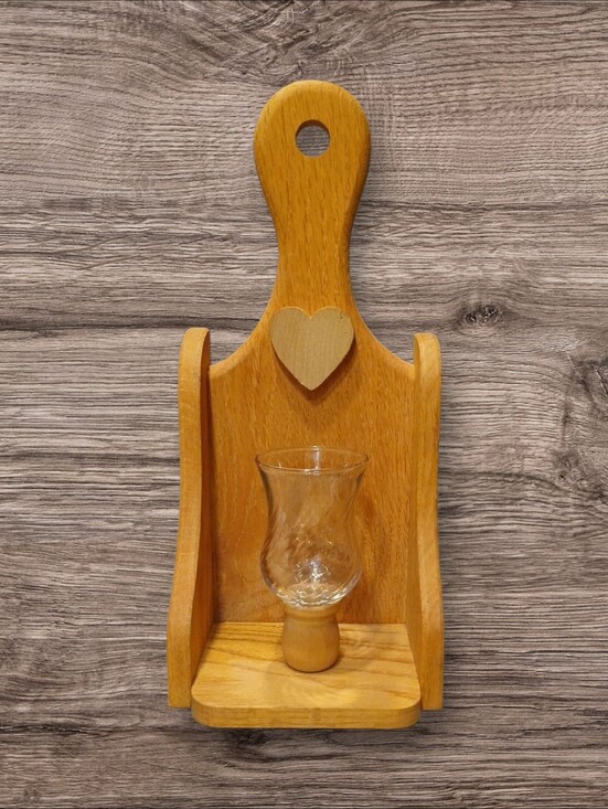 Handmade Other - Vintage Wall Sconce Rustic With Glass Holder